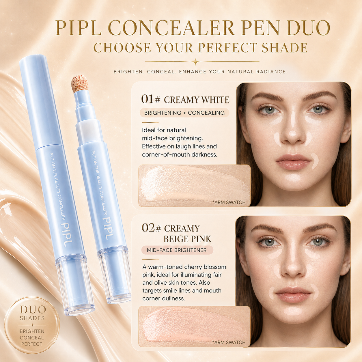 🔥Buy 1 Get 1 Free NOW!💄Multipurpose Hydrating Liquid Concealer Pen ✨