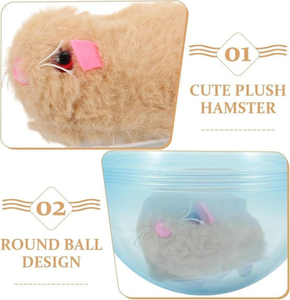 🧒Pet-friendly toys🐱Auto-Rolling Ball with Mouse Hands-Free Play for Indoor Cats