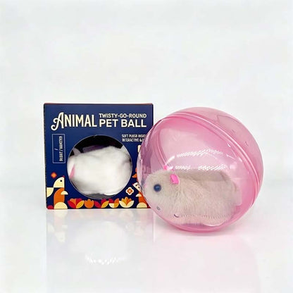🧒Pet-friendly toys🐱Auto-Rolling Ball with Mouse Hands-Free Play for Indoor Cats