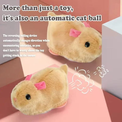 🧒Pet-friendly toys🐱Auto-Rolling Ball with Mouse Hands-Free Play for Indoor Cats