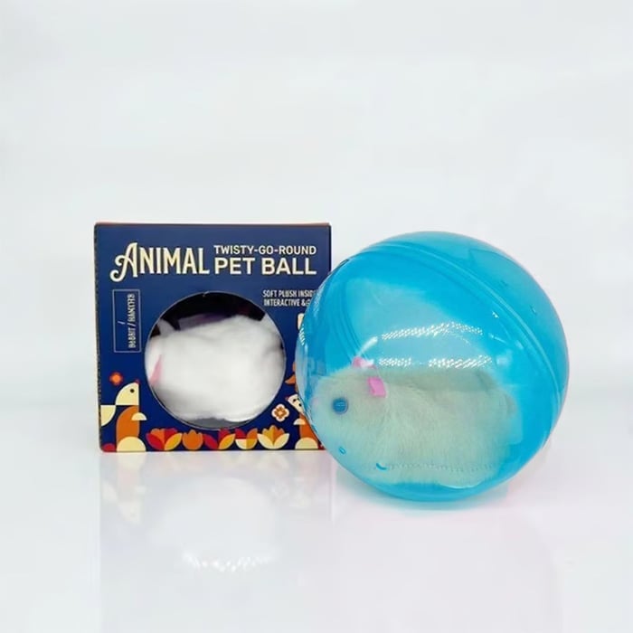 🧒Pet-friendly toys🐱Auto-Rolling Ball with Mouse Hands-Free Play for Indoor Cats