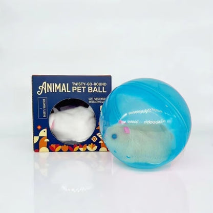 🧒Pet-friendly toys🐱Auto-Rolling Ball with Mouse Hands-Free Play for Indoor Cats