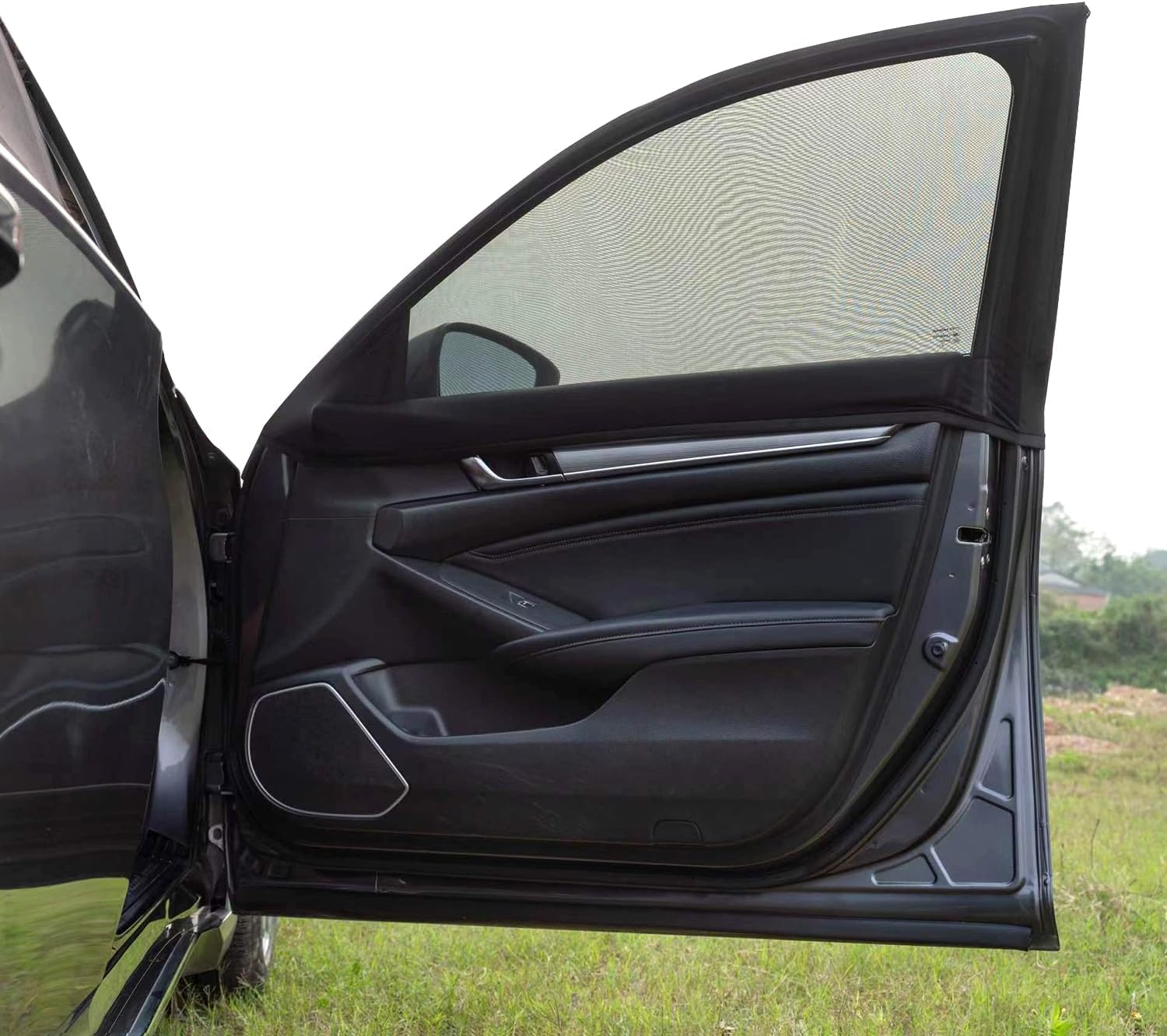 Car Anti‑Mosquito Screen/Net. 4 Pack Car Sunshade Curtain. Mosquito Net For Car Glass. Privacy Window Mesh
