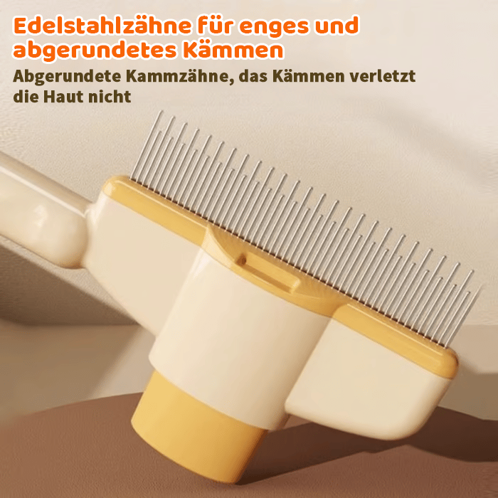 🔥NEUJAHRSVERKAUF - Selbstreinigender Flohkamm und Fellpflegebürste für Haustiere
