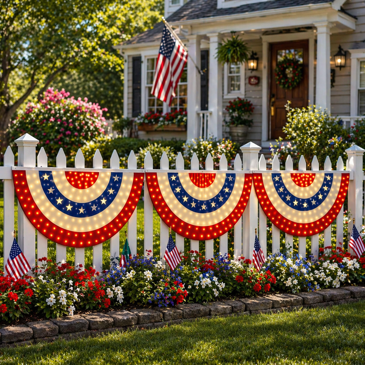 ONLY USA Fan Flags .no led