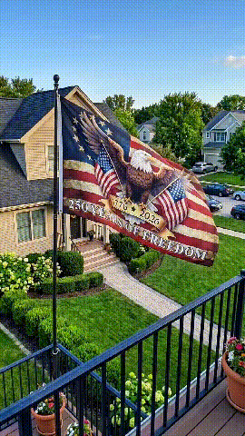 USA 250th Anniversary Flag 1776 - 2026 Patriotic Eagle