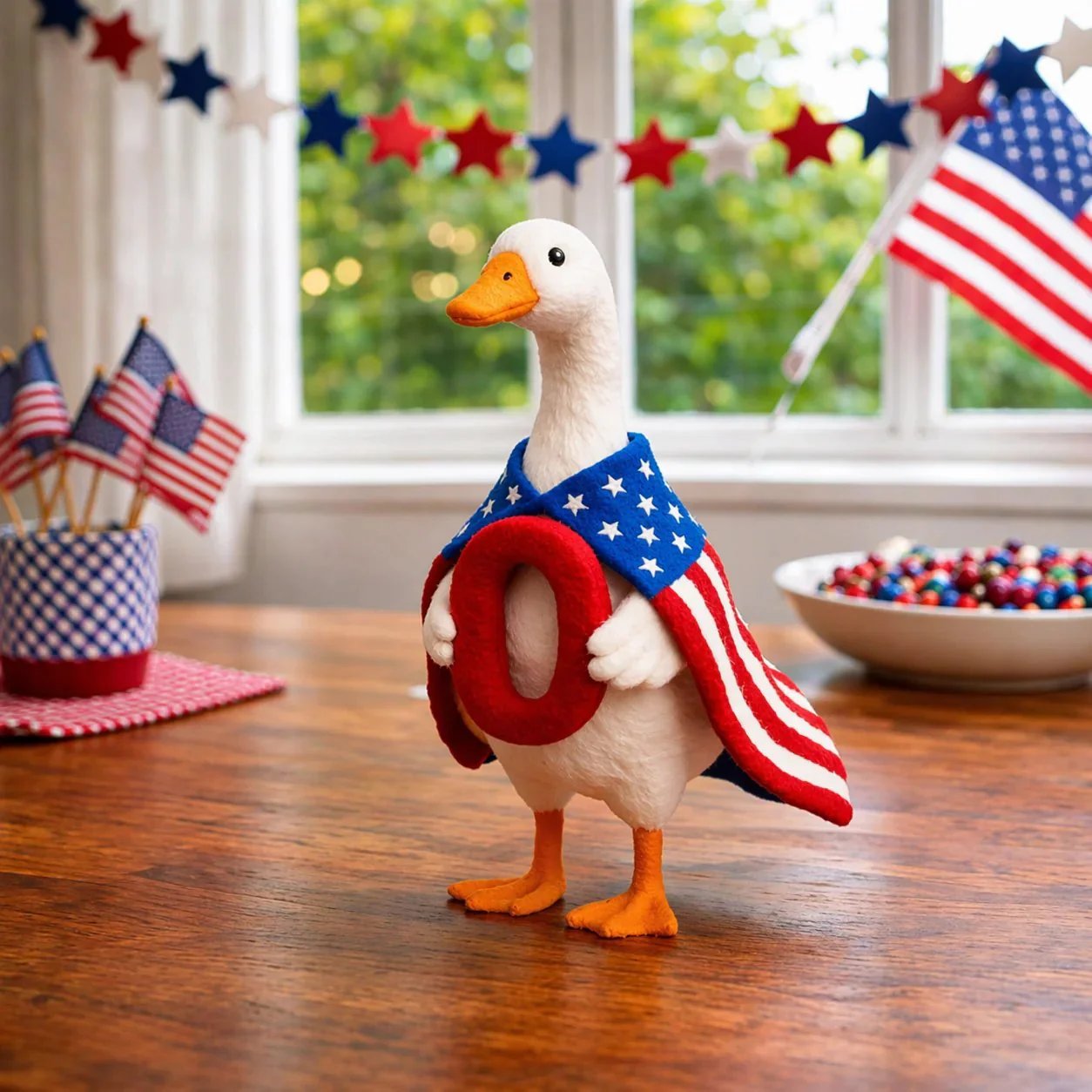 🔥Last Day 49% OFF—Whimsical USA 250 Patriotic Geese Centerpiece