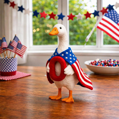 🔥Last Day 49% OFF—Whimsical USA 250 Patriotic Geese Centerpiece