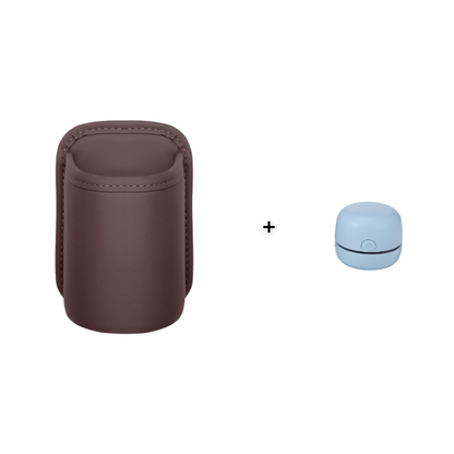 Leather Car Door Cup Holder – Wide‑mouth opening. easy reach for drinks & phone. Clip‑on secure fit. PU leather. tough & stylish. 🛡️✨