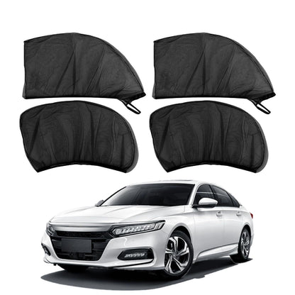 Car Anti‑Mosquito Screen/Net. 4 Pack Car Sunshade Curtain. Mosquito Net For Car Glass. Privacy Window Mesh