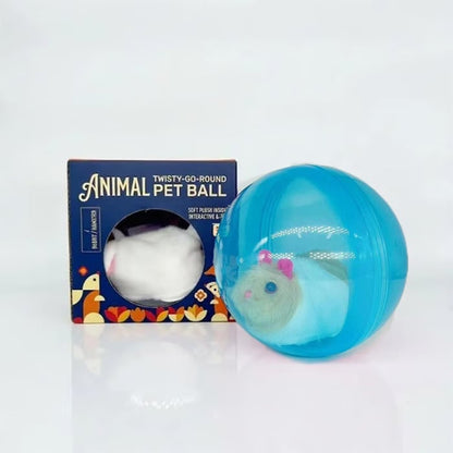 🧒Pet-friendly toys🐱Auto-Rolling Ball with Mouse Hands-Free Play for Indoor Cats