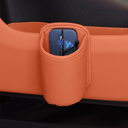 Leather Car Door Cup Holder – Wide‑mouth opening. easy reach for drinks & phone. Clip‑on secure fit. PU leather. tough & stylish. 🛡️✨