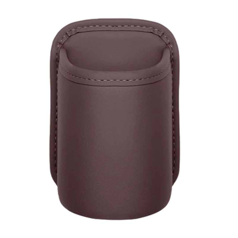 Leather Car Door Cup Holder – Wide‑mouth opening. easy reach for drinks & phone. Clip‑on secure fit. PU leather. tough & stylish. 🛡️✨